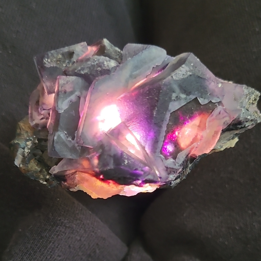 Black Ghost Eye Cubic Fluorite - Picture 3 of 5